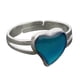 thumbnail image 3 of Anillo De Estado De ánimo Chapado En Plata Con Corazón Cambiable, 3 of 9