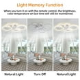 thumbnail image 4 of Garwarm Modern Ceiling Fans with Lights and Remote, 39" Flush Mount LED Ceiling Fan 6 Speed Dimmable Reversible Low Profile Ceiling Fan for Bedroom Living Room, White, 4 of 10