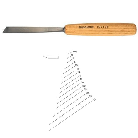 

PFEIL Swiss Made 8mm # 1 Sweep Skew Cut Chisel - Single Bevel