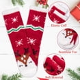 thumbnail image 5 of Loritta 5 Pairs Christmas Fluffy Fuzzy Socks Soft Cozy Socks Women Sleep Comfy Socks Winter Warm Socks for Women Gift Box, 5 of 7