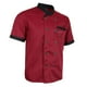 thumbnail image 1 of Chaqueta de chef unisex Blesiya, uniforme de camarero/camarera de hotel, manga corta, roja, talla M rojo, 1 of 7