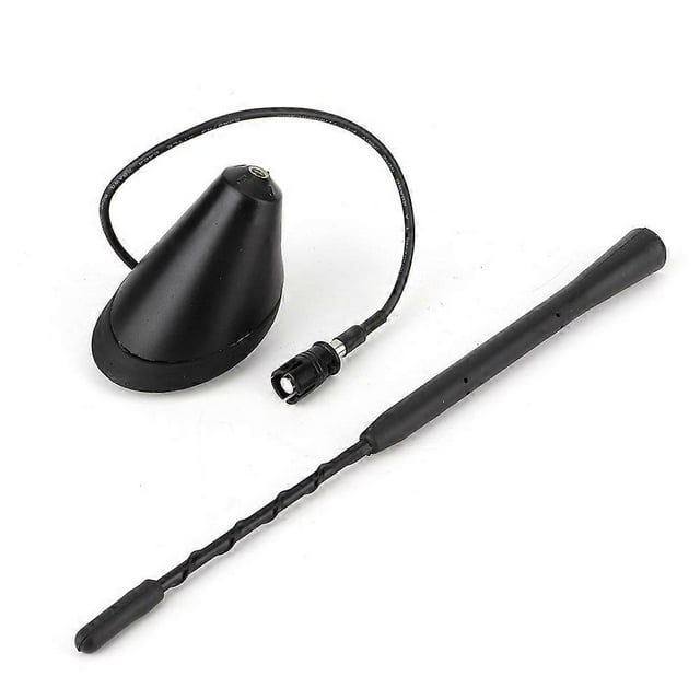 Antenne spirale universelle pour radio FM AM de voiture, 9 pouces, noire, avec base