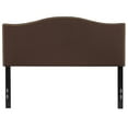 thumbnail image 6 of Upholstered Full Size Headboard with Nailtrim in Dark Brown Fabric, 6 of 6
