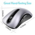 thumbnail image 4 of memzuoix 2.4G Wireless Mouse, 1400 DPI Mobile Optical Cordless Mouse with USB Receiver, Portable Computer Mice Wireless Mouse for Laptop, PC, Desktop, MacBook, 5 Buttons (Gray), 4 of 10