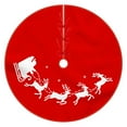 thumbnail image 3 of Antqov Soft Christmas Tree Skirt Carpet with Christmas Deers 48" Large Christmas Decor Tree Mat for Halloween Christmas Party Home Decorations, 3 of 8