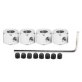 thumbnail image 1 of 5mm to 12mm Aluminum Alloy Hub Extension Adapter for WPL D12 RC Truck, Silver, 1 of 4