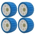 thumbnail image 1 of 4 Pcs 5" X 3" Wobble Roller, Boat Trailer Roller, PVC Ribbed Wobble Roller Kit, Mounting Hole Diameter 1-1/8", High Temp Resistant Poly Ribbed Wobble Roller for Boats Trailers, 1 of 7