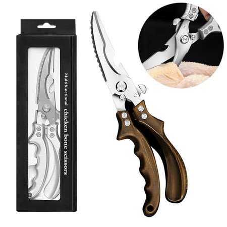 

Kitchen Shears Heavy Duty Kitchen Scissors Stainless Steel Food Cooking Scissors for Meat Chicken Turkey Multipurpose Dishwasher