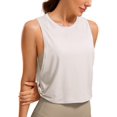 thumbnail image 1 of Musculosa CRZ YOGA de Algodón Pima Suelta sin Mangas Blanca XL, 1 of 4