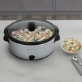 thumbnail image 3 of West Bend SCWB6QTSV13 Slow Cooker 6-Quart Manual Crockery Style with Oval Ceramic Crockpot and Glass Lid, 330-Watts, Silver, 3 of 9