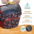 thumbnail image 2 of Travel Cooler Bag - Pioneer Flower Floral Print Pattern Camping Beer Cooler Backpack with Bottle Opener- Waterproof Insulated Picnic Backpacks - Cooler Bag for Beach, 2 of 6