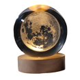 thumbnail image 4 of Luz de noche,Luz nocturna con bola de cristal para habitación infantil modelo 3d,Lámpara de Noche Bola de Cristal con Base de Madera Fantasía,Dormitorio de regalo con luz nocturna LED 6cm, 4 of 9