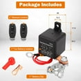 thumbnail image 4 of Remote Battery Disconnect Switch 12V Battery Kill Switch for Car, 200A Upgraded Remote Control Battery Negative Cut Off Switch Anti-Theft Prevent Battery Drain Isolator for Truck, RV 360A Starting, 4 of 7