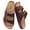 Brown, variant on Women's Clog Slide Sandals with Arch Support, Comforable Adjustable Buckle Cork Footbed Slippers for Summer, Mocha