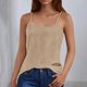 thumbnail image 2 of Top sin tirantes holgado con tirantes de seda helada de color liso y espalda arrugada para mujer - Poliéster suave, transpirable y ligero, tallas S-XXL, perfecto para primavera/verano, 2 of 4