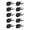 Black1, variant on 10 PCS Adhesive Hat Rack for Wall Baseball Caps, No Drilling Hat Racks for Wall Hat Holder Organizer, Self-Adhesive Hooks, Fashion Hat Hangers for Boys room decor, 2.0x1.2"