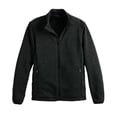 thumbnail image 3 of Men's Apt. 9® Sherpa-Lined Mock Neck Marled Sweater Fleece Jacket B4HP (Regular,S,Mineral Black), 3 of 3