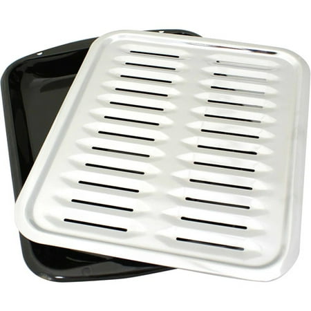 Range Kleen Porcelain Stick-Free Broiler Pan With Chrome