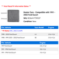thumbnail image 2 of Heater Core - Compatible with 1991 - 2002 Ford Escort 1992 1993 1994 1995 1996 1997 1998 1999 2000 2001, 2 of 2