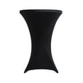 thumbnail image 2 of SHANNA Cocktail Table Covers Stretch Spandex Black Cocktail Table Cover Cloth for Wedding, Banquet and Party（Black,27.5*43 inch）, 2 of 7