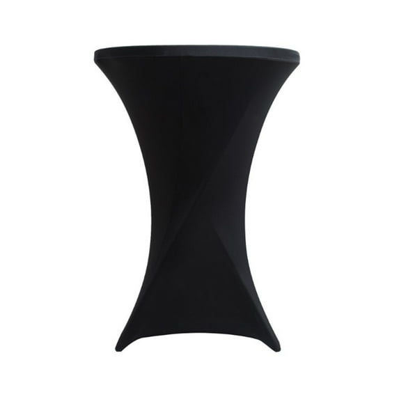 CJC Cocktail Round Stretch Spandex Table Cover, Fitted Elastic Tablecloth for Round Tables, Table Cover Cloth for Wedding, Banquet, Parties, Events and Restaurants
