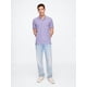 thumbnail image 2 of Camisa Polo para Hombre GAP Stretch Piqué en Violeta Cálido 568 M, 2 of 4