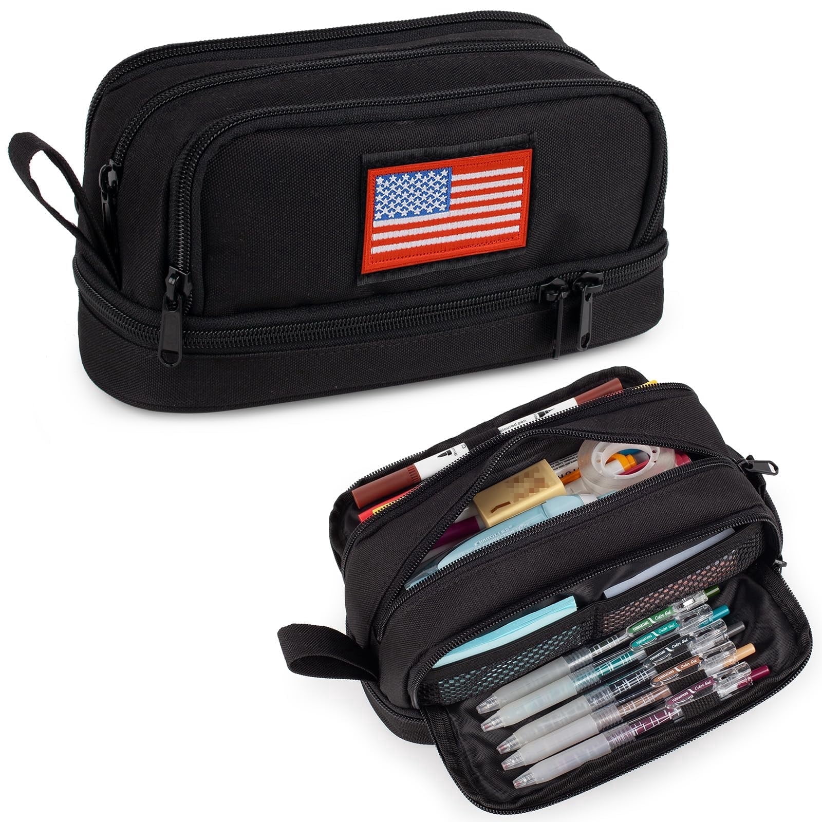 ZIPIT Police Car Pencil Case for Kids, Large Capacity Pencil Box