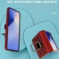 thumbnail image 3 of Compatible with Samsung Galaxy Z Flip 7 Case, with Spring Hinge Protection + 360 Degree Rotating Ring Kickstand, Heavy Duty Hard PC Phone Cover for Samsung Galaxy Z Flip 7, Red, 3 of 6
