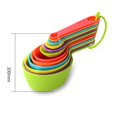 thumbnail image 4 of Ynlkorvg Tableware Plastic Measuring Cup And Spoon Set Color Kitchen Baking Tool With Scale For Measuring Dry And Liquid Measuring Spoons (12 Sets), 4 of 9