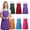 Multicolor, variant on 6Pcs Bib Aprons with 2 Pockets, Bulk Kitchen Aprons for Cooking Baking Painting Craft