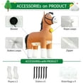 thumbnail image 5 of DeeKom Prelit Yard Inflatable, Horse Decoration, 9', 5 of 7
