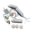 thumbnail image 4 of tamizeot Electric Guitar Bridge Neck Components Parts With Guitar Pickup Musical Instrument Accessories Offering Excellent Sound White 120x120x50mm, 4 of 6