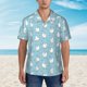 thumbnail image 2 of Balery Funny Chicken Camisas hawaianas de manga corta para hombre, camisas playeras de corte holgado, camisas de vacaciones con botones,XX-Large, 2 of 7