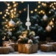 thumbnail image 5 of Calabaza de Plástico Flocada de Estrella Superior para Decoración de Copas de Árbol de Navidad, Accesorios de Artesanía Navideña de Punta Larga, 5 of 6