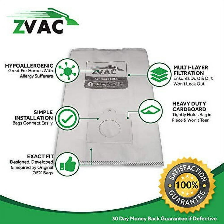 min10 ♪ 15 Pack ZVac Microlined Kenmore Microfiltration Canister Vacuum