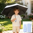 thumbnail image 7 of Voglyf Mini Travel Folding Umbrella, Small Compact and Lightweight, Pocket Size Sun Rain Umbrella, Portable Windproof Small Parasol with Storage for Women Men Travel Outdoor Carry Gift,Blue, 7 of 7