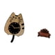 thumbnail image 5 of Reloj de pared,Reloj de pared decorativo con forma de gato para sala de estar silenciosa,Reloj de pared de madera,decoración moderna,Sofá miniatura para muñecas,Muebles para casa de, 5 of 8