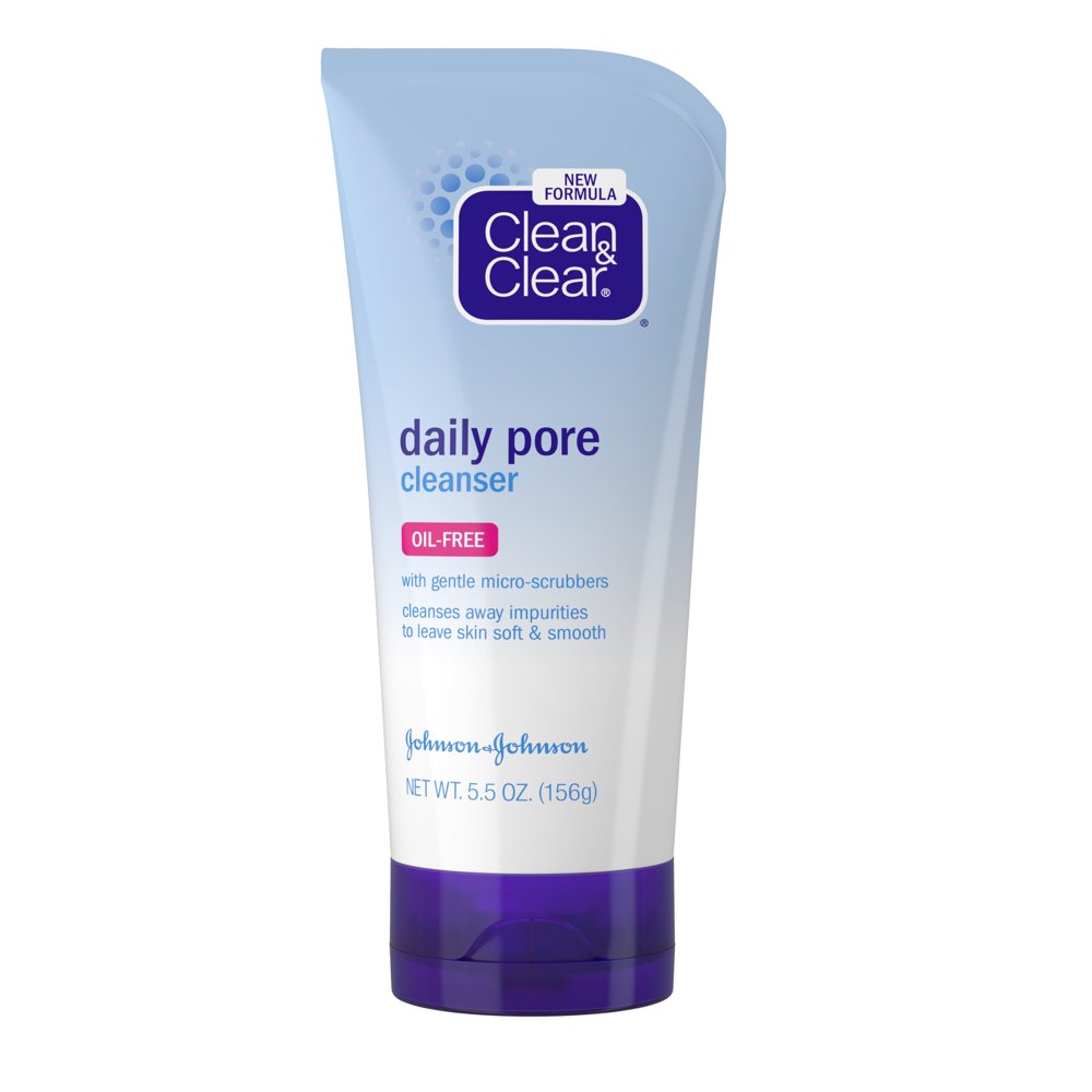 Clean & Clear Daily Pore Liquid Facial Cleanser, for All Skin Types