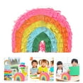 thumbnail image 4 of Rainbow Pinata Theme Party Supplies Candy Props Kids Birthday Party Decorations, 4 of 9