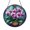 Acrylic 3.5 Inch, variant on Orchid Blossom Cascade Illustration Stained Glass Style Window Hanging – Floral Decor