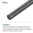 thumbnail image 3 of Graphite Rod, Graphite Stirring Rod Cylinder Stick Carbon Rod 250x10mm Black for Melting Casting, Pack of 3, 3 of 6
