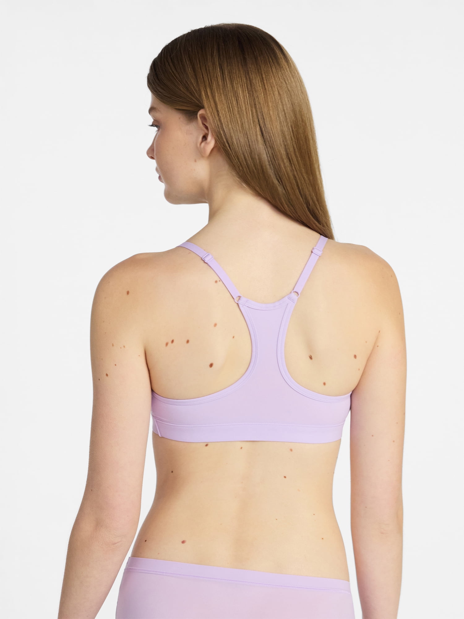 No Boundaries Fit Stretch Scoop Racerback Bralette, Women's XS-3XL