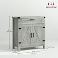 thumbnail image 3 of HOMCOM Farmhouse Sideboard Buffet Cabinet with Drawer and Adjustable Shelf, 3 of 9