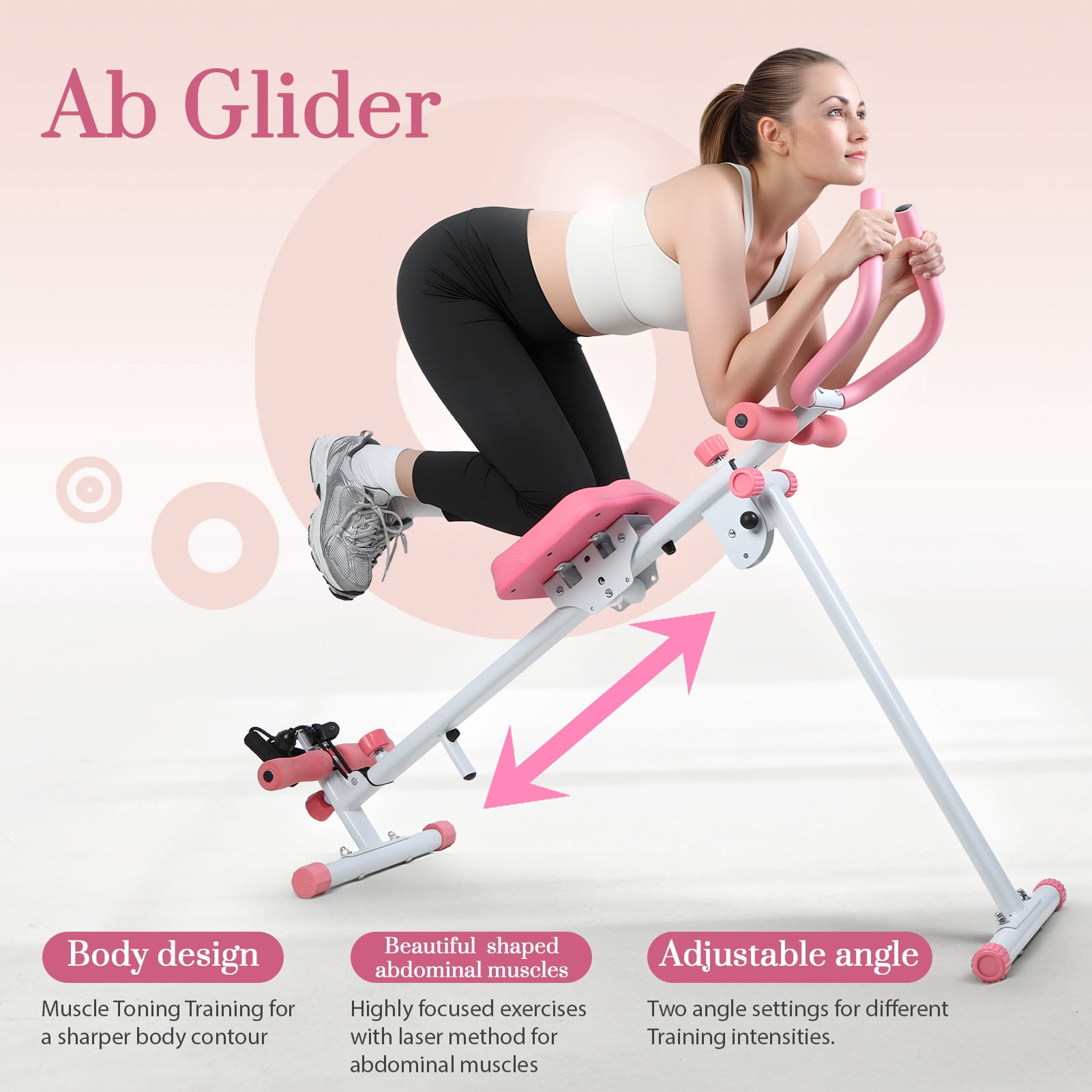 SHUO Y - Multi-Functional Rowing Machine, Home Gym Rowing Machines, Folding AB Workout Machine, Abdominal Rowing Fitness Equipment for Home Use, Max 120kg