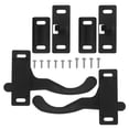 thumbnail image 4 of Miangastore 2pcs Camper Replacement Door Latch Black Rectangular For Motorhome Use, 4 of 8