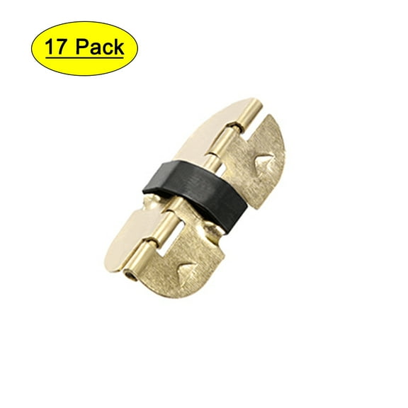 Uxcell Spring Loaded Hinges for Glasses Case Wooden Box 30mm Length 17Pcs