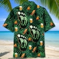 thumbnail image 5 of Camping BigFoot ALlien Fire & Beer Hawaiian Shirt, Funny Outdoor Tee, 5 of 7