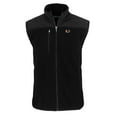 thumbnail image 2 of Men's Cutter & Buck  Black Miami Hurricanes Big & Tall Cascade Eco Sherpa Fleece Full-Zip Vest, 2 of 3