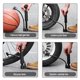 thumbnail image 5 of Bomba de Aire para Bicicleta, Bomba Aire Portátil para Bicicleta, Aire Manuales con Válvula Schrader para Neumáticos de Bicicleta, Pelotas, Globos, Color Negro, 5 of 5