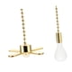 thumbnail image 5 of 2 piezas de cadena de ón para ventilador de techo, extensión de cadena de ón, adornos de aleación, cadena de ón para luz de techo, Dorado Soledad cadenas de ventilador, 5 of 10